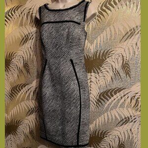 Yoana Baraschi Black and White Salt and Pepper Dress ~ Size 8